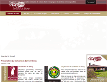 Tablet Screenshot of domaine-du-barvy.com